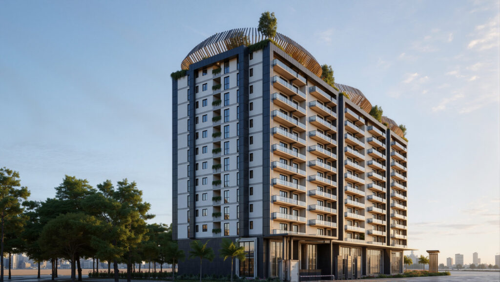 Sidvin Celeste corner building view HAL Vibhutipura Bangalore