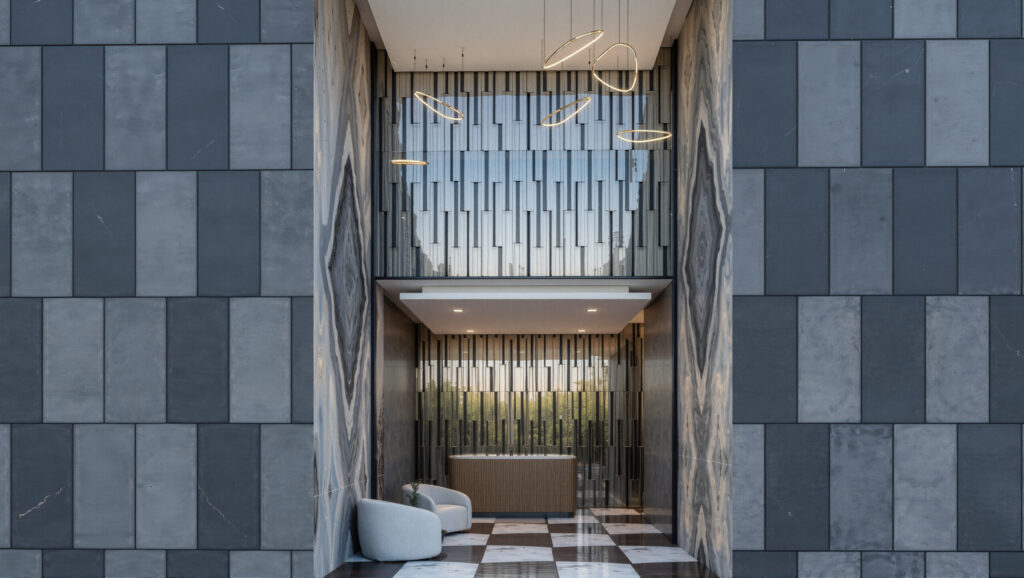 Sidvin Celeste lobby interior HAL Vibhutipura Bangalore