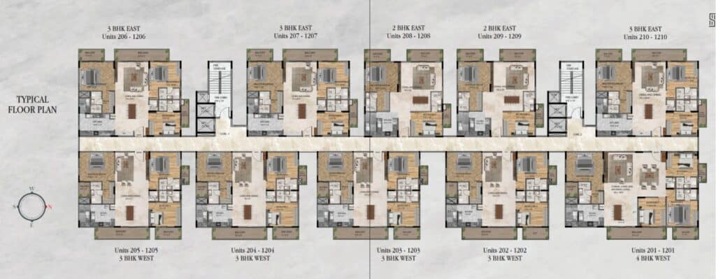 Sidvin Celeste typical floor plan